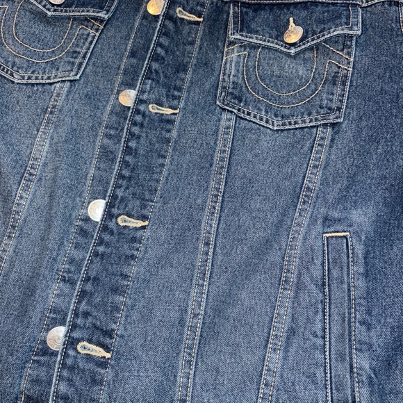 True Religion Blue Denim Jacket - Picture 8 of 10